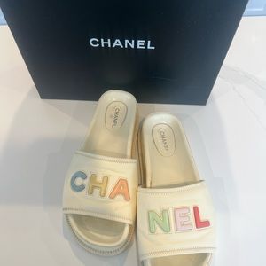Chanel Lambskin Miles Ivory & Multicolor